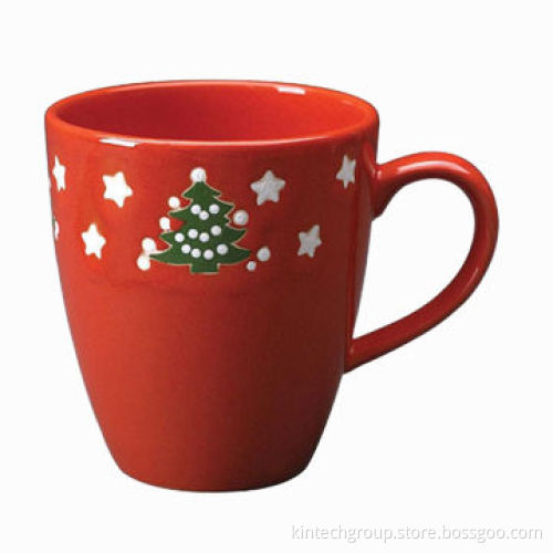 Promotional Porcelain Mugs, 11oz Colorful Glazed Promotional Ceramic Mug